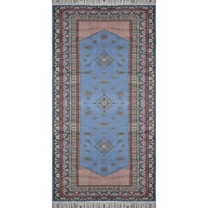 Large Handmade Tunisian Rug: 4.63 X 1.58 Meters- "galerie Sardje"