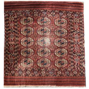 Antique Turkmen Bukhara Oriental Rug: 0.95 X 1.10 M