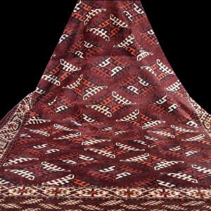 Turkmen Bukhara Yomud Rug: 3.10 X 2.08 Meters