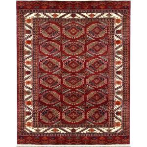 Turkmen Kizil-ayak Bukhara Rug: 2.65 X 1.85 Meters - Handmade 