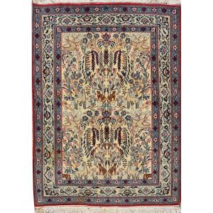 Persian Rug Iran Nain Tudeshk 1.08 X 0.78 Cm - Wool And Silk