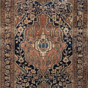 Antique Iranian Oriental Rug, Sarouk: 1.28 X 2.09 Meters- "galerie Sardje"
