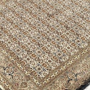Oriental Rug Iran Tabriz Wool And Silk: 2.00 X 2.00 M - "galerie Sardje" 