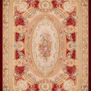  Large Aubusson-style Knotted Stitch Rug - 4.45 X 3.00 Meters - 