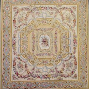 Aubusson-style Carpet In The Taste Of The 18th Century -: 315 X 240 Cm - "galerie Sardje"