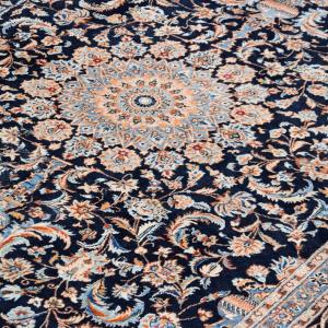 Oriental Kashmar Iran Wool Carpet : 3.55 X 2.50 Meters - Circa : 1970 - "galerie Sardje"