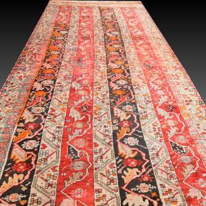 Antique Caucasian Rug From Dagestan: 315 X 125 Cm - "galerie Sardje"