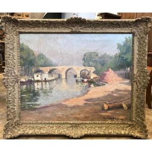 Edge Of The Seine By André Chapuy