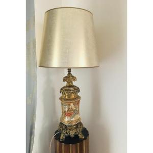 Lampe En Porcelaine Du Japon Satsuma XlXème