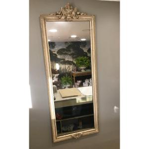 Gray Lacquered Mirror, Louis XVI Period