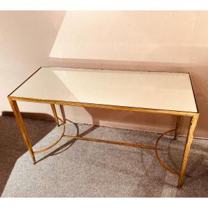 Ramsay Gold Iron Console Table