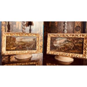 Pair Of 18th Century Italian Landscapes