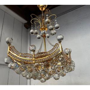 70s Boat Shaped Chandelier