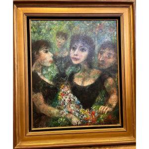 Oil On Canvas Signed Edouard Goerg