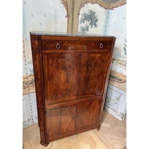 Louis XVI Secretary In Mahogany, 18th Century