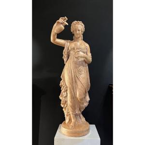 Large Terracotta Goddess From The Early 19th Century 