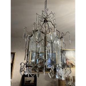Louis XV Style Lantern In Gilded Bronze 