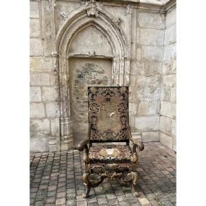 Faureuil Baroque Mid-18th Century In Walnut