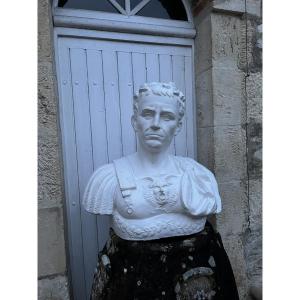 Cast-molded Bust Of Julius Caesar