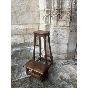 18th-century Oak Cantor's Stool 
