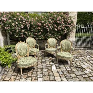 Suite Of 4 18th Century Italian Armchairs
