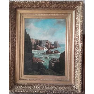 Huile Sur Toile Signé Poulain