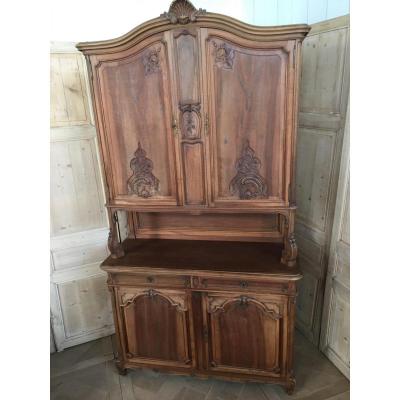 Walnut Sideboard, Louis XV Style