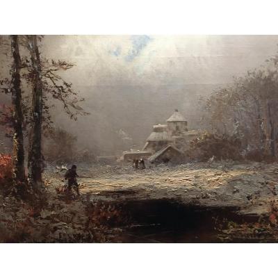 Snow Landscape - Alfred Godchaux