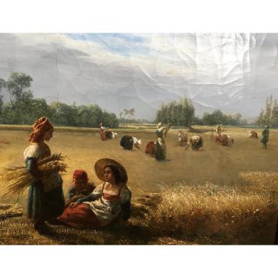 -the Harvest- Sophie Clément - XIXth.