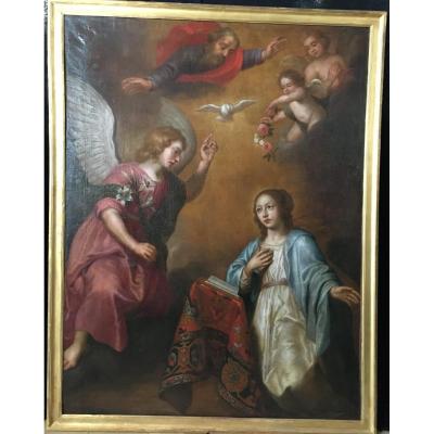 The Annunciation - Painting From 17th