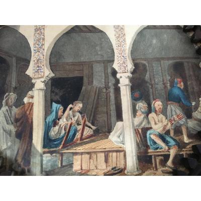 Orientalist Watercolor - François-edmond Pâris