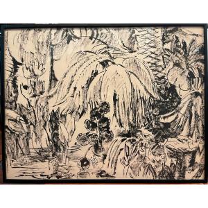 Bascoules Jean-désiré (1886-1976) Tropical Forest