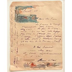 Char René (1907-1988) Illuminated Letter, Letter To Pierre De Céreste