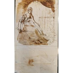 Baron Gerard François (1770-1837) Portrait Of Juliette Récamier