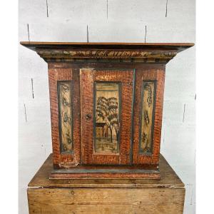 Small Swedish Buffet Decor Painted Folk Art