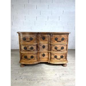 19th Century Dutch Natural Wood Chest Of Drawers