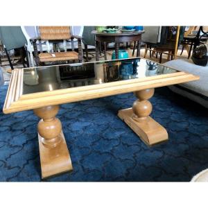 1940s Sycamore Coffee Table In The Taste Of Jaques Adnet