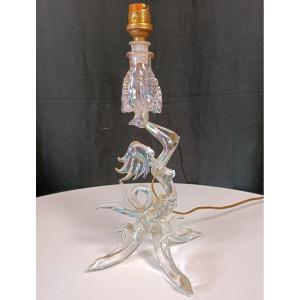 Blown Glass Table Lamp A. Vialas 1950