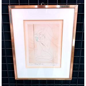 Original Engraving Signed Jean Baptiste Valadié XXth