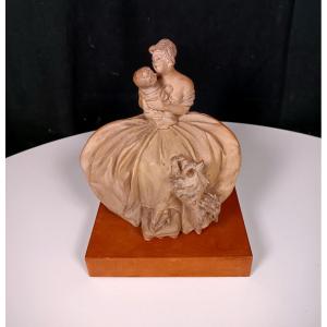 Terracotta Sculpture Bruno Tornati Italy 1920-1930