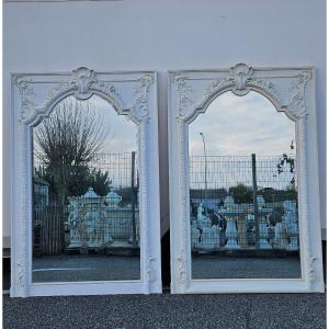 Pair Of Large 19th Century Rococo Mirrors
