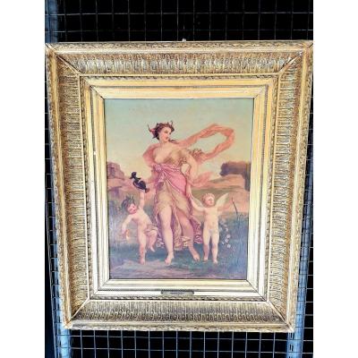 Oil On Canvas Painting Henry Pierre Picou