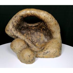 Modern Art Sculpture In Solid Bronze Signed Tania Chaya Twentieth Century