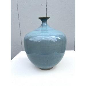 Roger Collet, Celadon Blue Soliflore Vase