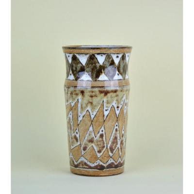 Atelier Du Vieux Moulin, Vase With Geometric Decor