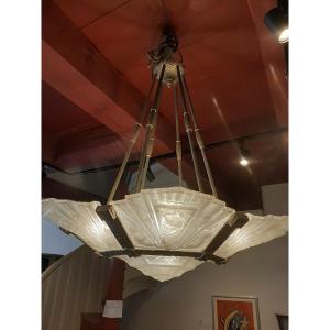 Art Deco Chandelier By Hanots France