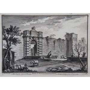 Rome Porta S Giovanni By Giuseppe Vasi