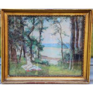 Germany, Bather Around 1900 By Jindrich Janus