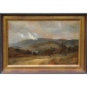 Oil On Paper By Théodore Fourmois (1814-1871)