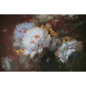 Flowers By Auguste Jouve (1854-1936)